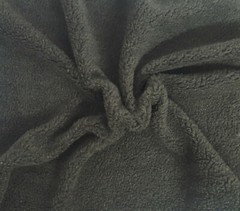 Charcoal Sherpa Fleece Knit Fabric By the Yard (Lining, Blanket) 4/20/17