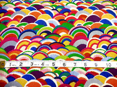 Candy Land Multicolor Jacquard Woven Polyester Tapestry Fabric | 57″ W | By Yard