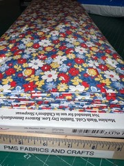 Moda 30s Playtime 100% cotton fabric LAST YARD 36×44 Floral Flowers 23370 18