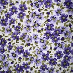 Lovely Violets in shades of Lavender & Purple Cotton Fabric FQ, HY, YD