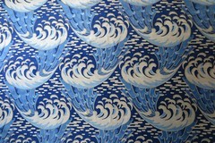 KRAVAT CURTAIN/UPHOLSTERY FABRIC DESIGN Kaiyou 12 METRES INDIGO/BLUE VELVET