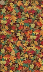 VINTAGE! “FALL LEAVES ALLOVER” KESSLERS – CONCORD – 4.25 YARDS
