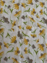 JOANN FABRIC Gauze Fabric For Swaddles Yellow Coneflower 1.5 YARD