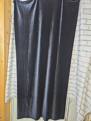 Unbranded 62 X 37 Inch Black Velvet Fabric Black Sparkle Piece Craft Sewing