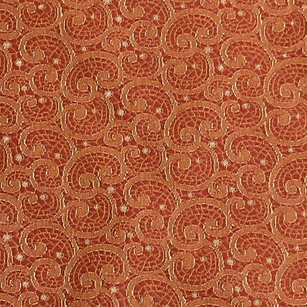 Burch Fabric Curly Cue Rust Upholstery Fabric