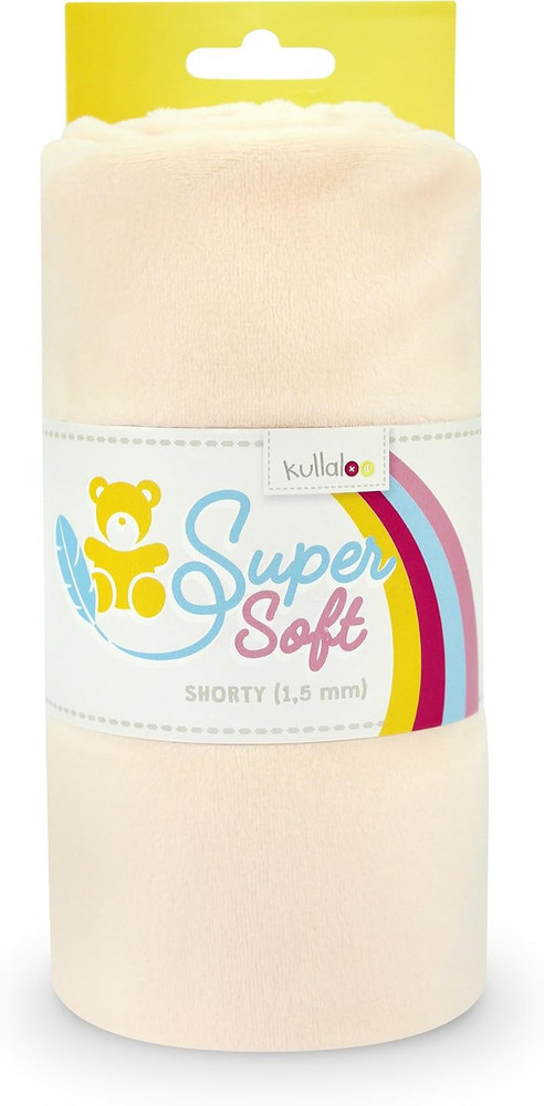 Plush Fabric | Solid Pale Peach Minky Fabric for Sewing | Super Soft