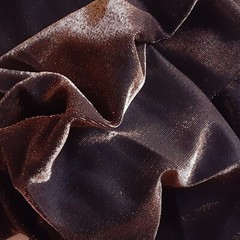 56″ x 58″ Copper Iridescent Metallic Knit Stretch Rayon Fabric Remnant