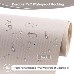 Waterproof Canvas Fabric by The Yard 60″ W 600 Denier PVC Backing Water Repel…