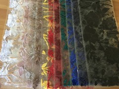 Nina IVORY Polyester 3D Floral Embroidery on Mesh Lace Fabric by the Yard – 100