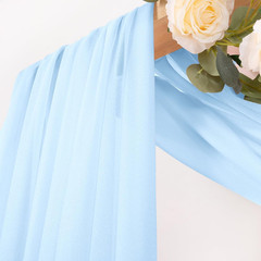 Baby Blue Wedding Arch Draping Fabric 1 Panel 29″ X 20 FT Extra Long Gauze Drape