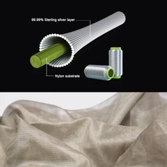 100% Silver Fiber Mesh Fabric Anti-radiation Fabric Sheilding Signal EMP RF EMI