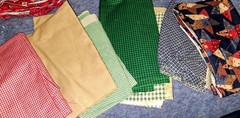 Huge Fabric Lot 150+ Mixed Variety Patterns, Textures, Sizes 70 Pounds!!