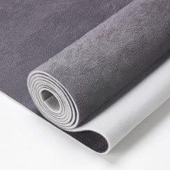 Suede Auto Headliner Fabric 120″ L × 60″ W with Foam Backing – Dark Gray In