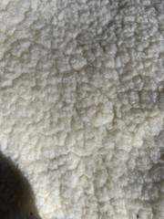 3 Pieces VNTG Fleece Fabric Gray, Off white Sherpa & Burgundy 1.70 Yards