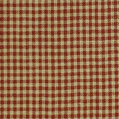 Red Homespun Cotton Fabric Small Check 140A Red Natural BY THE YARD Free Ship