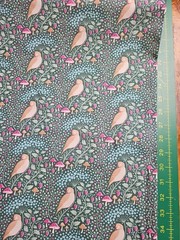 Tilda Hibernation Sleepybird Lafayette Green By the yard X43 Inches Cotton print