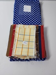 110x Mixed Precut Fabric Squares & Rectangles Pcs Quilt Blocks Sewing Lot