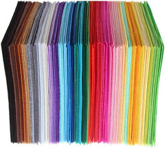 40Pcs Felt Fabric Sheet, 40 Colors Soft Felt Fabric Sheet 20 X 30Cm Felt Square