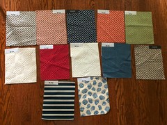 DEDAR 12 pcs Mixed Lot Graphic 8 x 10″ Fabric Samples