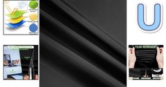Lightweight Black Ripstop Nylon 60×39 for Tents, Bags, and Creative DIY Projects