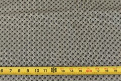 By 1/2 Yd, Vintage, Black & Tan Print on Quilt Cotton, Springs, M7322