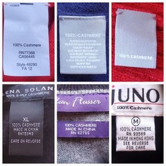 Flawed 100% Cashmere Sweater Lot 6 Crafting Bundle Scrap Cutters Fabric 2lb 12oz