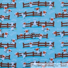 BonEful Fabric FQ Cotton Flannel Quilt White Blue Red Snowflake Winter Polka Dot
