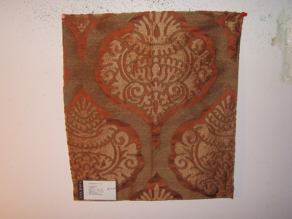 Lee Jofa, Ashton Damask, Novelty Orbs, Remnants, Various Colors Available
