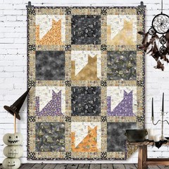 Witch’s Tale HALLOWEEN Bookshelf Y4787-64 Light Caramel Fabric