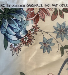Atelier Originals Fabric Exclusive Screenprint 6+ Yds 53″ Jacobean Floral 1990