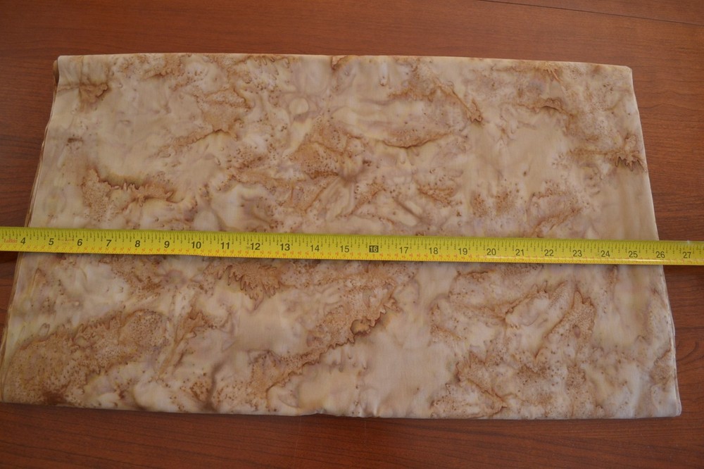 By 1/2 Yd, Brown on Dark-Tan Batik, Indonesia, Hoffman/HN-1895-171 Mocha, M8940