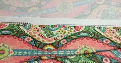 COVINGTON LALITA BLOSSOM PINK D4175 FLORAL STRIPES MULTIUSE FABRIC BY YARD 54″W