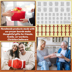 38 Sets Pocket Prayer Quilt Kits with Wooden Crosses, Mini Prayer Cloth Squares