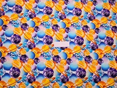 CONSTELLATIONS, Planets in White, Quilter’s Palette Cotton Fabric (Half Yard)