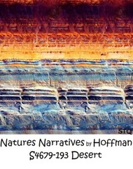 Natures Narratives Canyon Cotton Quilt Fabric by Hoffman BTY R4678-646