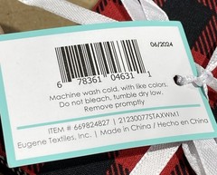 Eugene Textiles Buffalo Plaid Fat Quarter Bundle Of 5, 18” x 21” 100% Cotton New