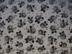 Cotton Fabric Gray Ross Flower By Jo Ann 44″ X 54” No:115