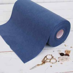Premium Felt Roll – 12″ x 10yd – Navy – Soft Wool-Like 1.2mm Thick