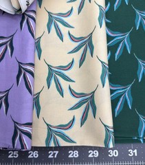3 yard fabric lot Urban jungle Paintbrush Studios cotton green/yellow/lavender