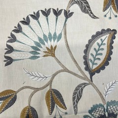 75cm iLiv Ophelia Glacier Premium Embroidered Fabric Curtain Upholstery Cushion