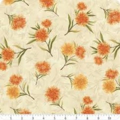 Chickadee Charm Cotton Fabric Wilmington Summer Flowers By the Yard