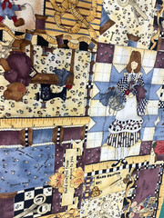 Checkered Past Kathi Walters Sewing Theme Quilting Fabric BT Half Y #13
