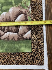 Lot Cotton Fabric Quilt Panel Cranston African Serengeti Safari Animal Patchwork