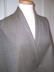 78″ X 60″ TAN BLK MULTI YEAR ROUND SILK WOOL BLEND GLEN PLAID SUIT WEIGHT FABRIC
