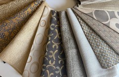 25 Upholstery Fabric Samples Warm tones Neutrals Surprise Extras included.
