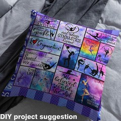 Gymnastics Fabric by The Yard,Soft Polyester,Gymnastics Lovers Home DIY Fabri…