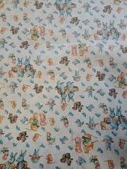 Vintage Marcus Bros. Children’s Novelty Fabric Rabbits Chicks Ducks Squirrels