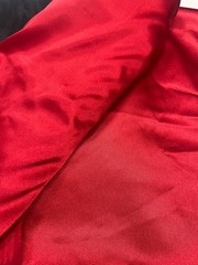 Silky Smooth Satin Sewing Fabric Material BLACK 1 YD X 56” & RED 2 3/4 yd x 55”