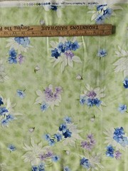 Paintbrush Studio Fabric, Cape Cod, Light Green, Floral, $8 Yd