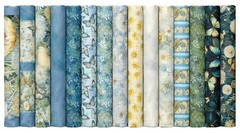 Timeless Treasures – Forest Whisper – Floral Repeating Border Stripe – Blue, BTY